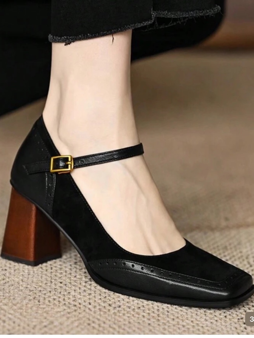 FRENCH CHIC♦️SQAURE TOED PUMP